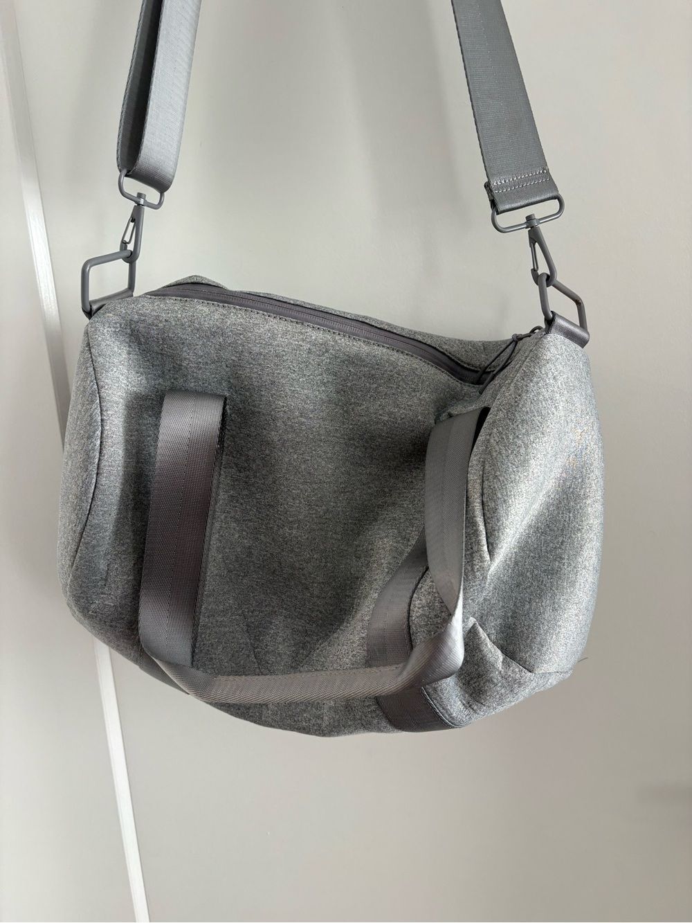 Zella Gray Travel Shoulder Duffel Bag